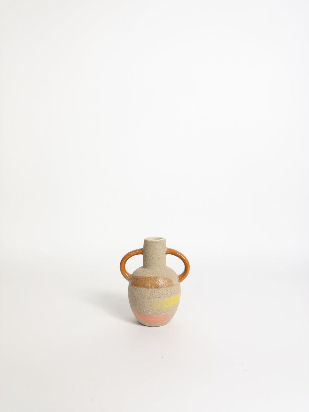 Pompeii Vase Sand/Rust H15cm