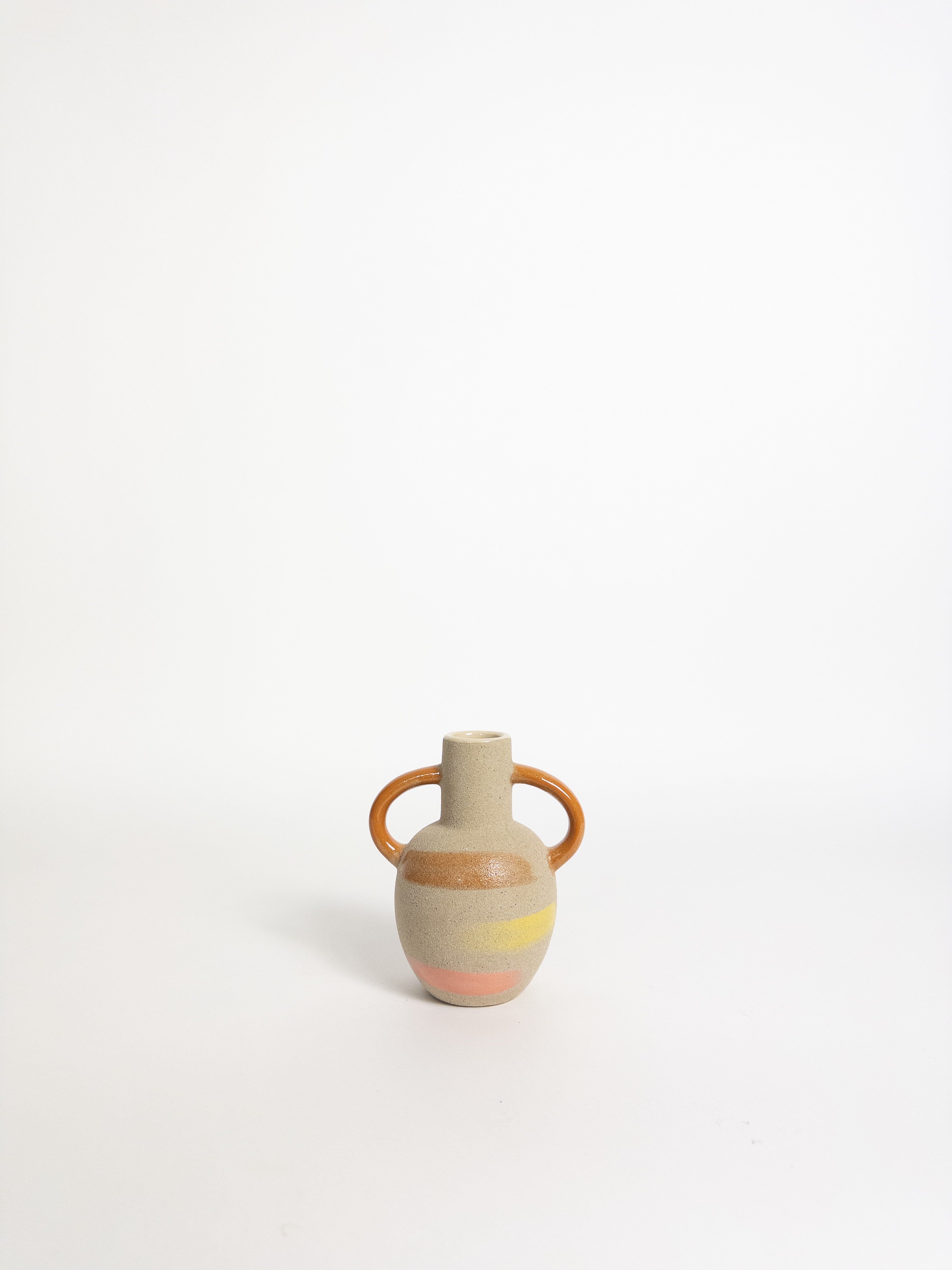 Pompeii Vase Sand/Rust H15cm