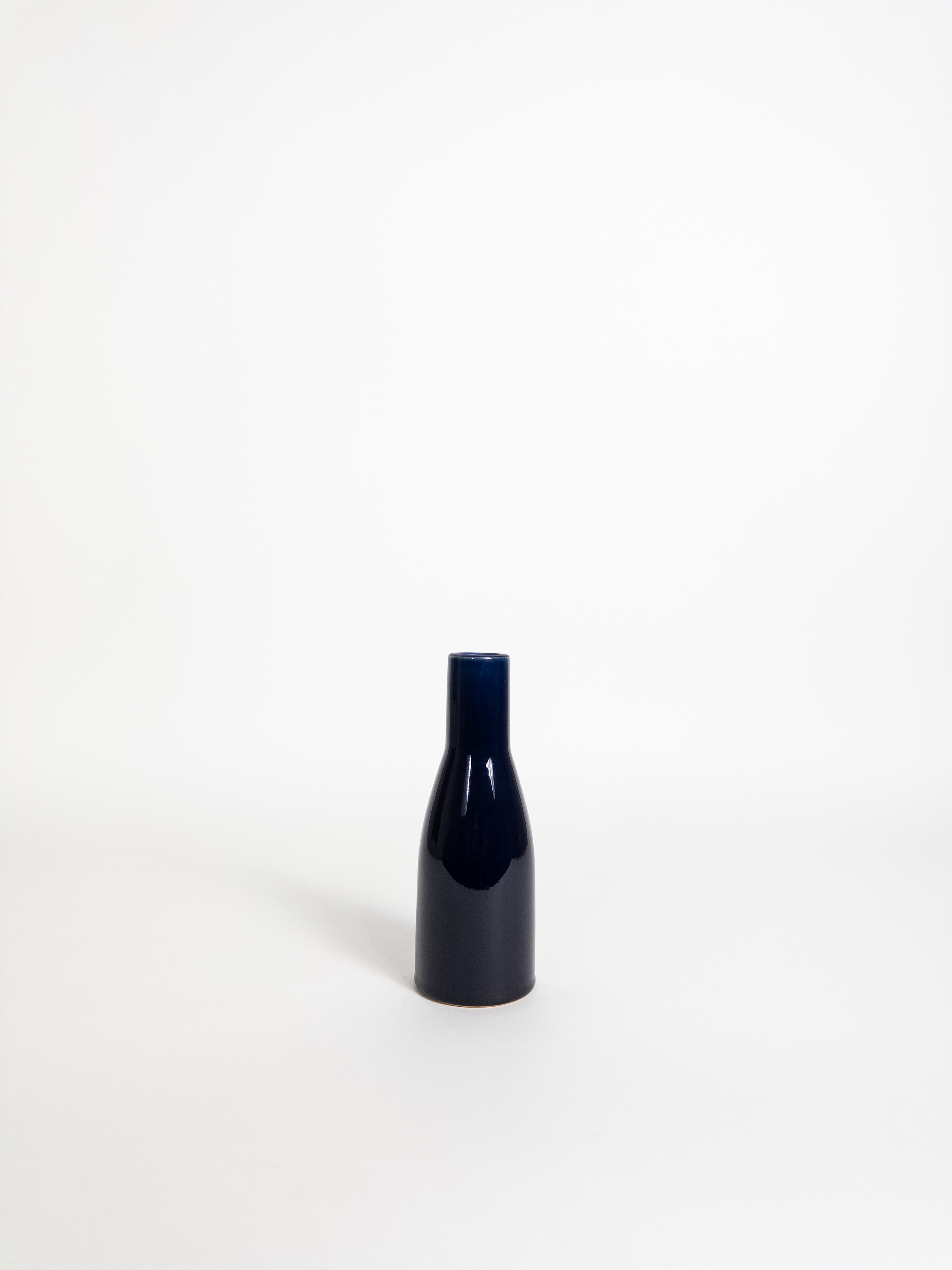 Coal Bottle Vase Navy H20.5cm