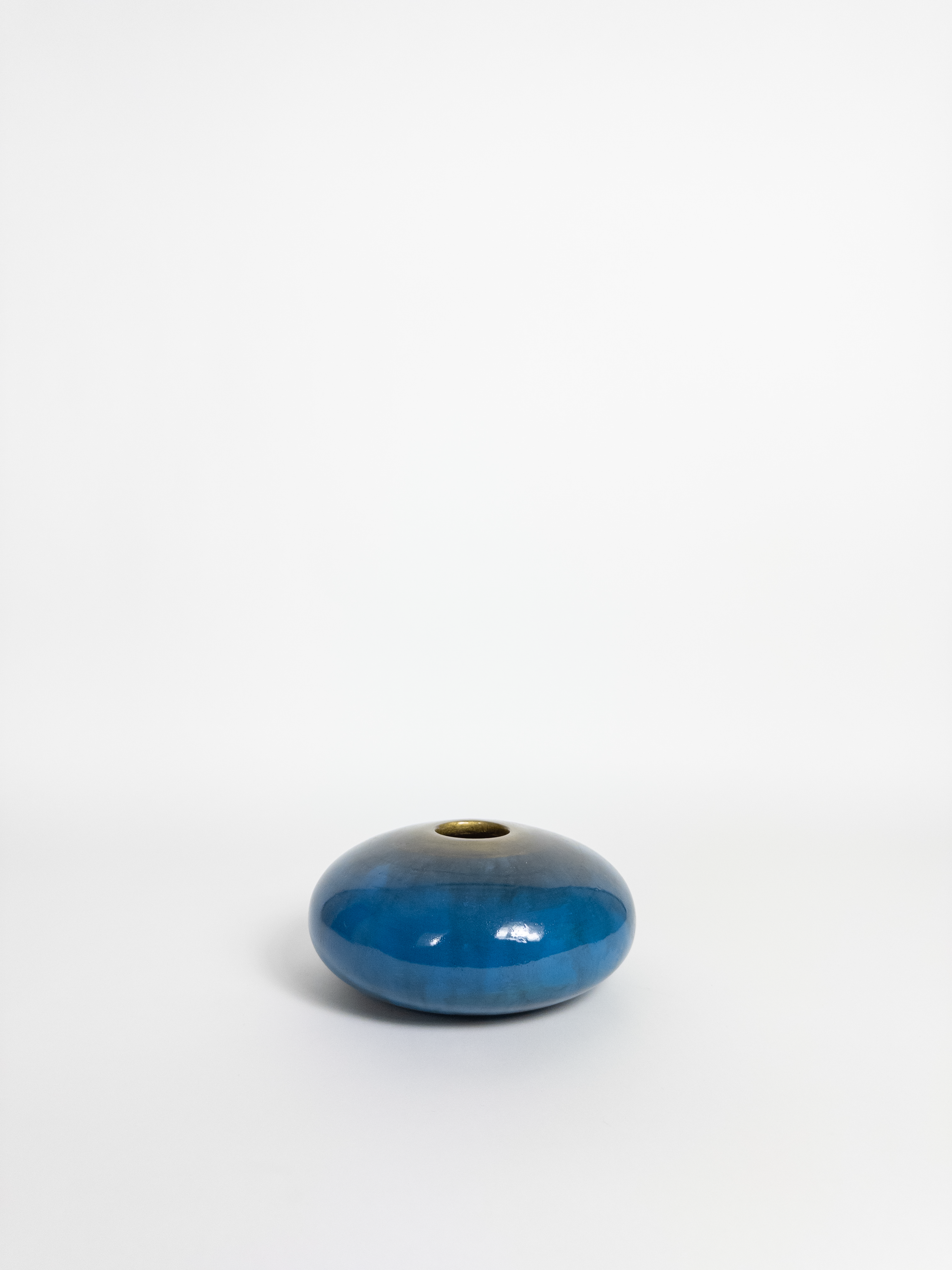 Orb Saphire Sphere Vase H7cm