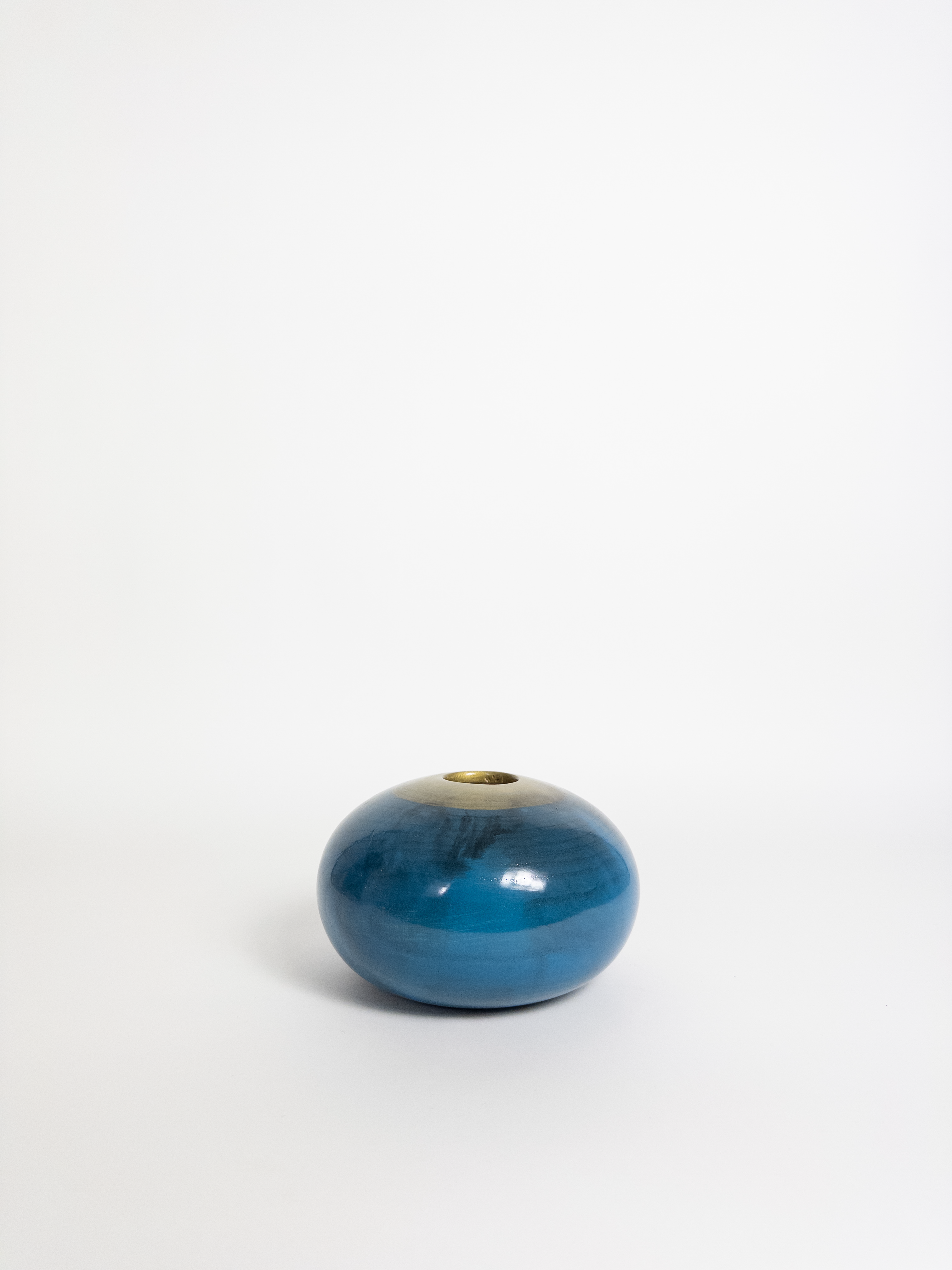 Orb Saphire Sphere Vase H12cm