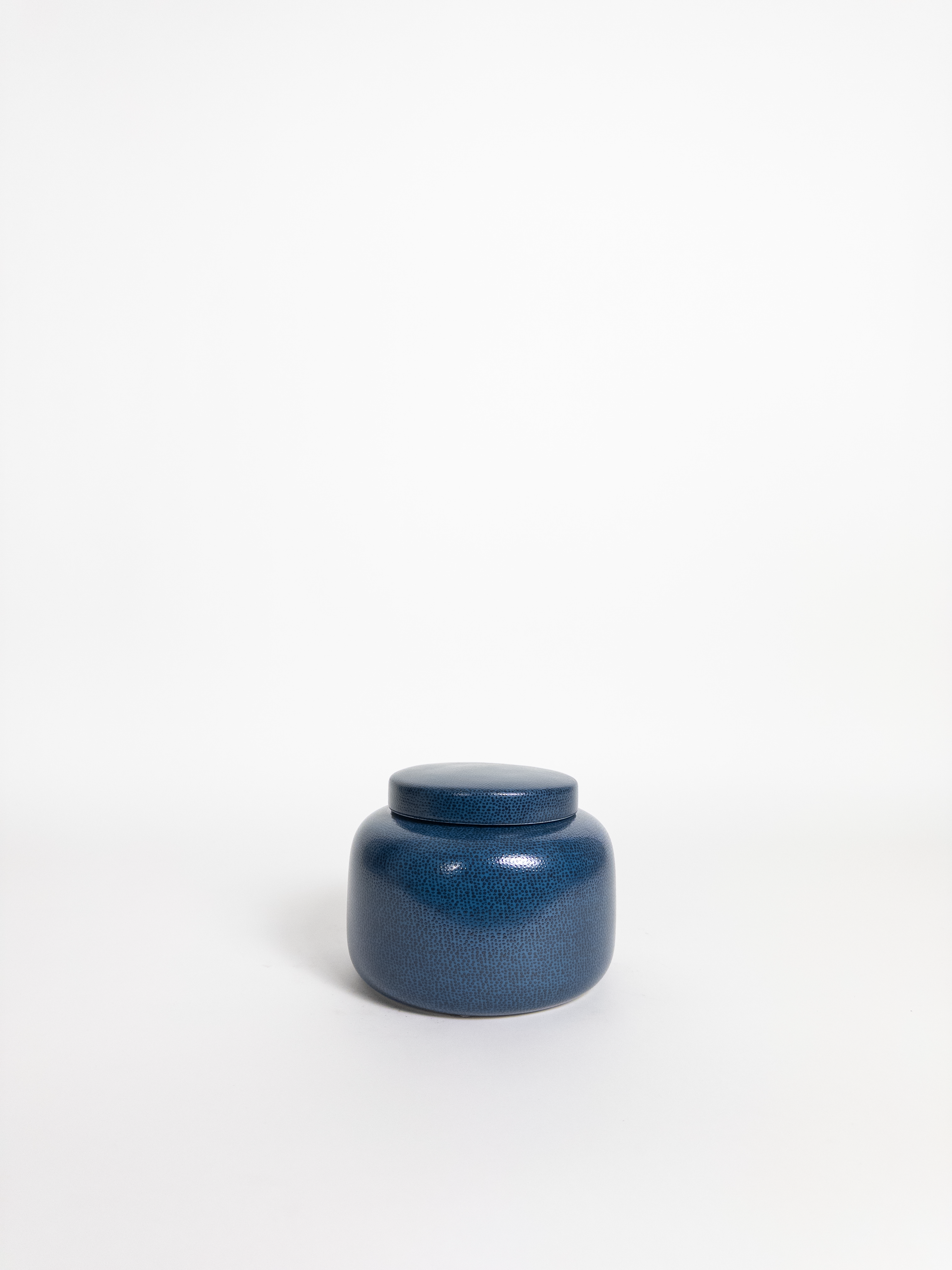 Shagreen Blue Wide Jar