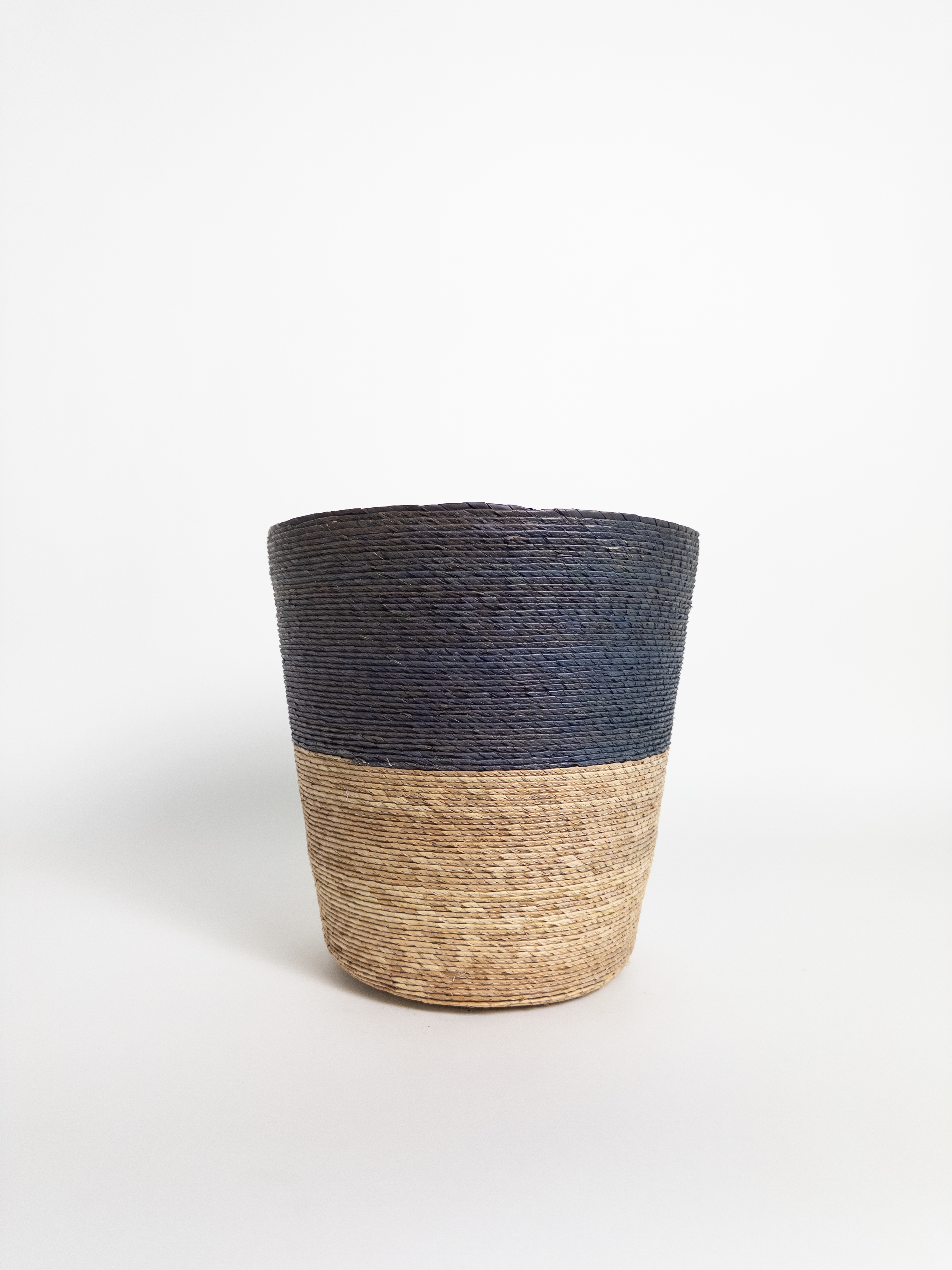Leon Conical Basket Natural & Grey H25cm