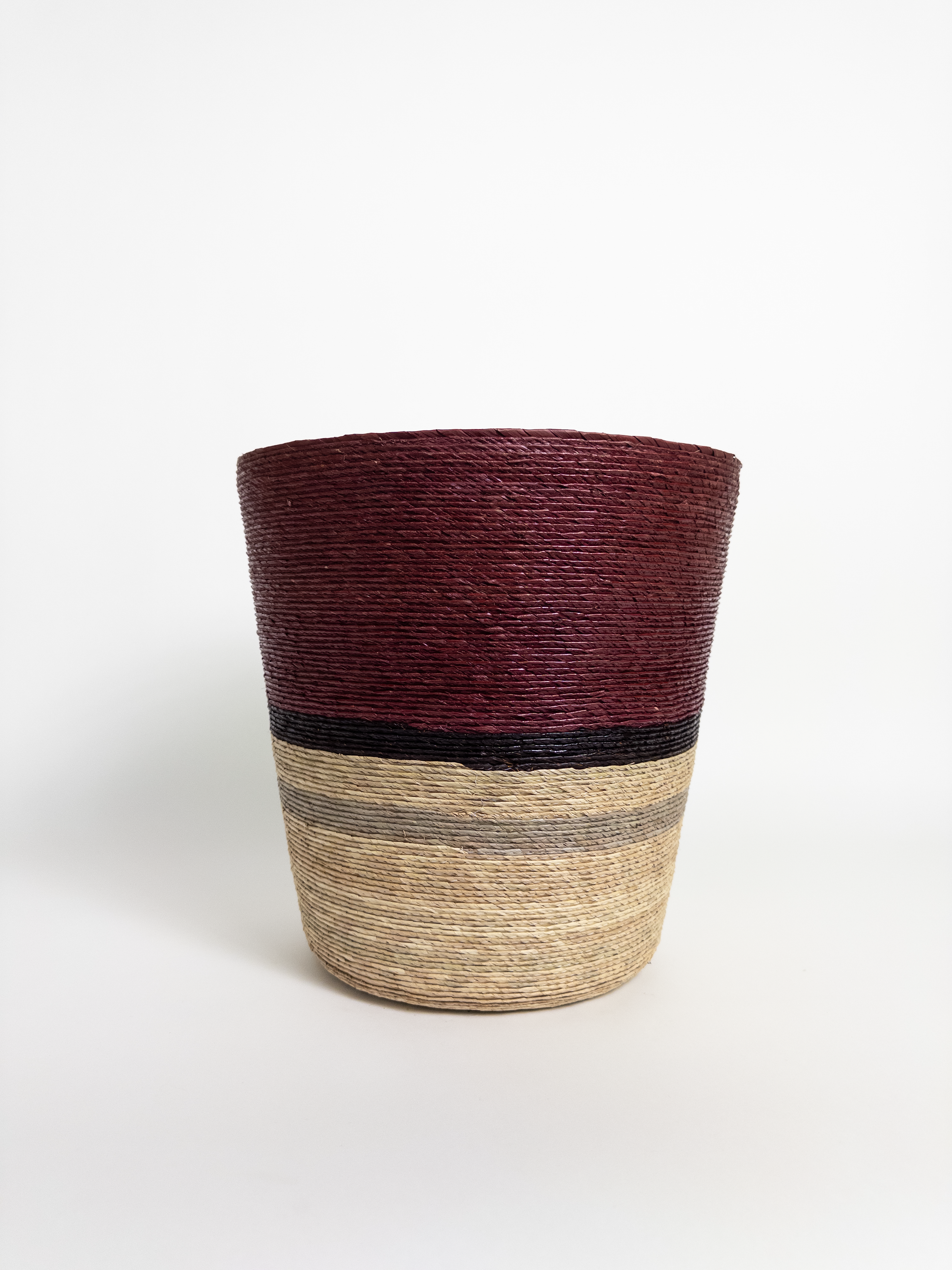 Leon Conical Basket Vino/Natural/Arena/Grey