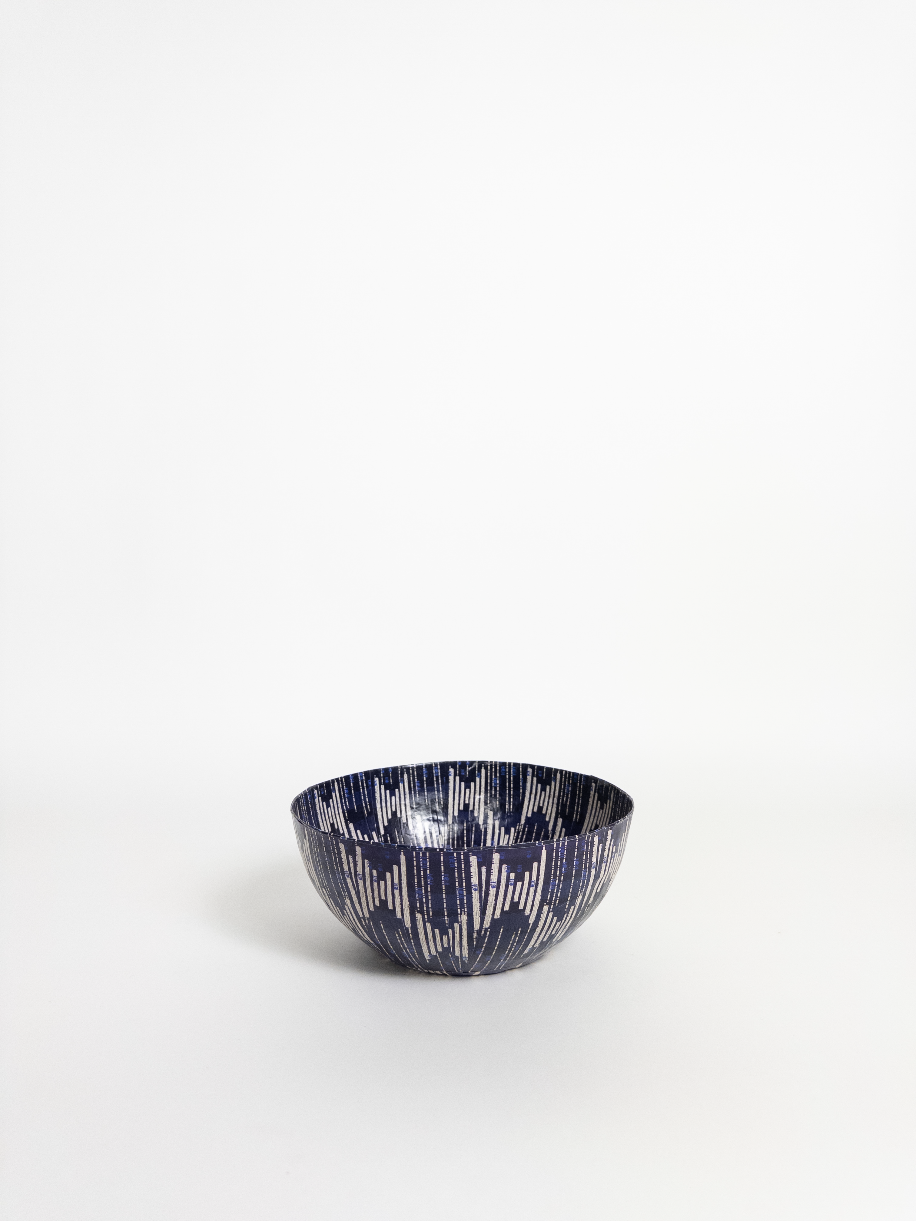 Wola Nani Stripes Indigo Bowl W23.5cm