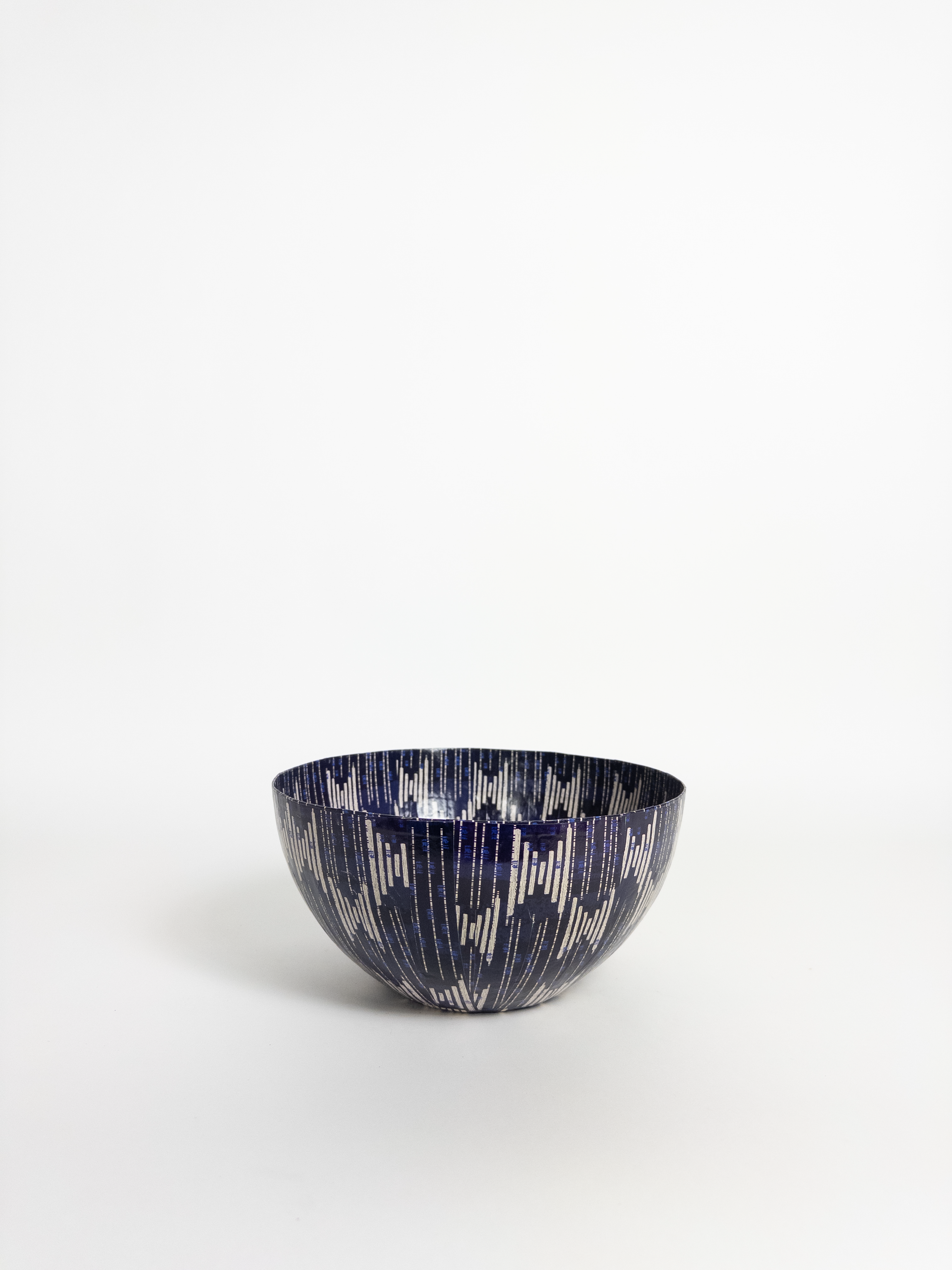 Wola Nani Stripes Indigo Bowl W25.5cm