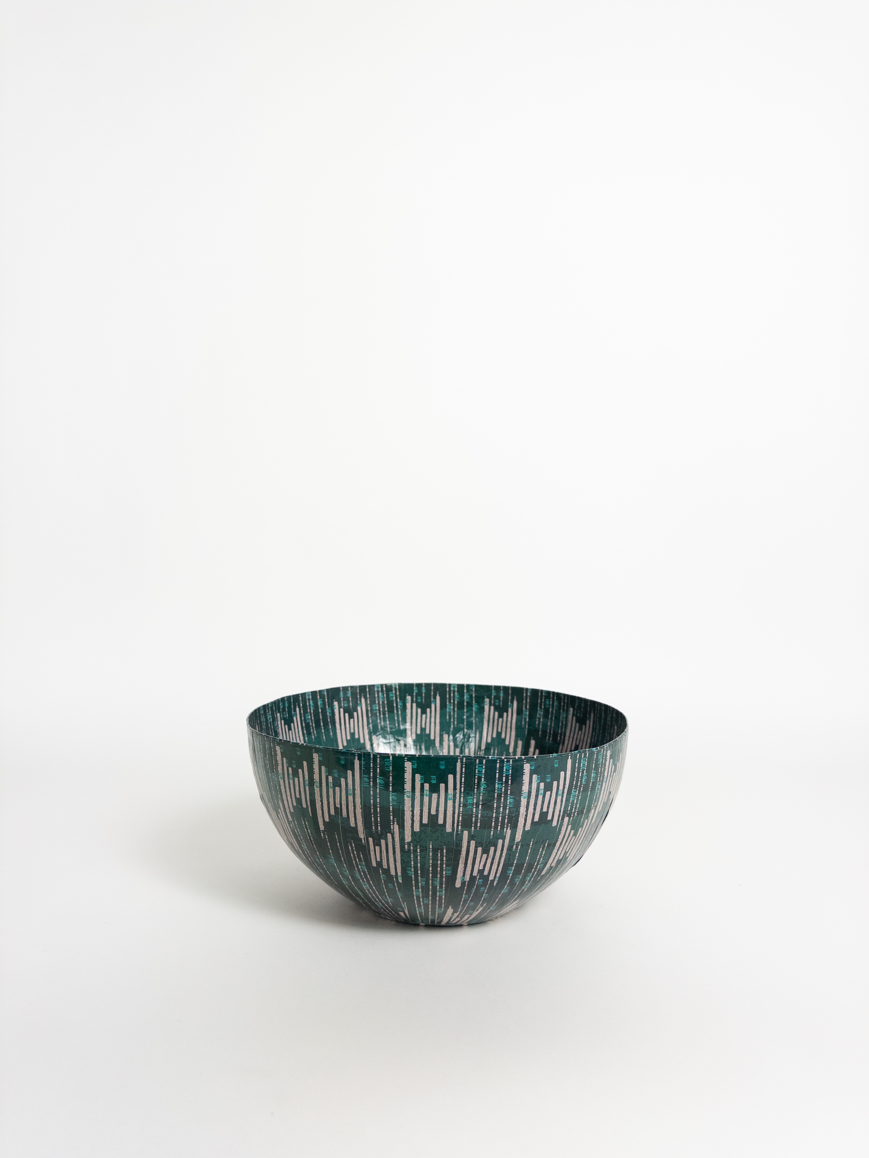 Wola Nani Stripes Teal Bowl W25.5cm
