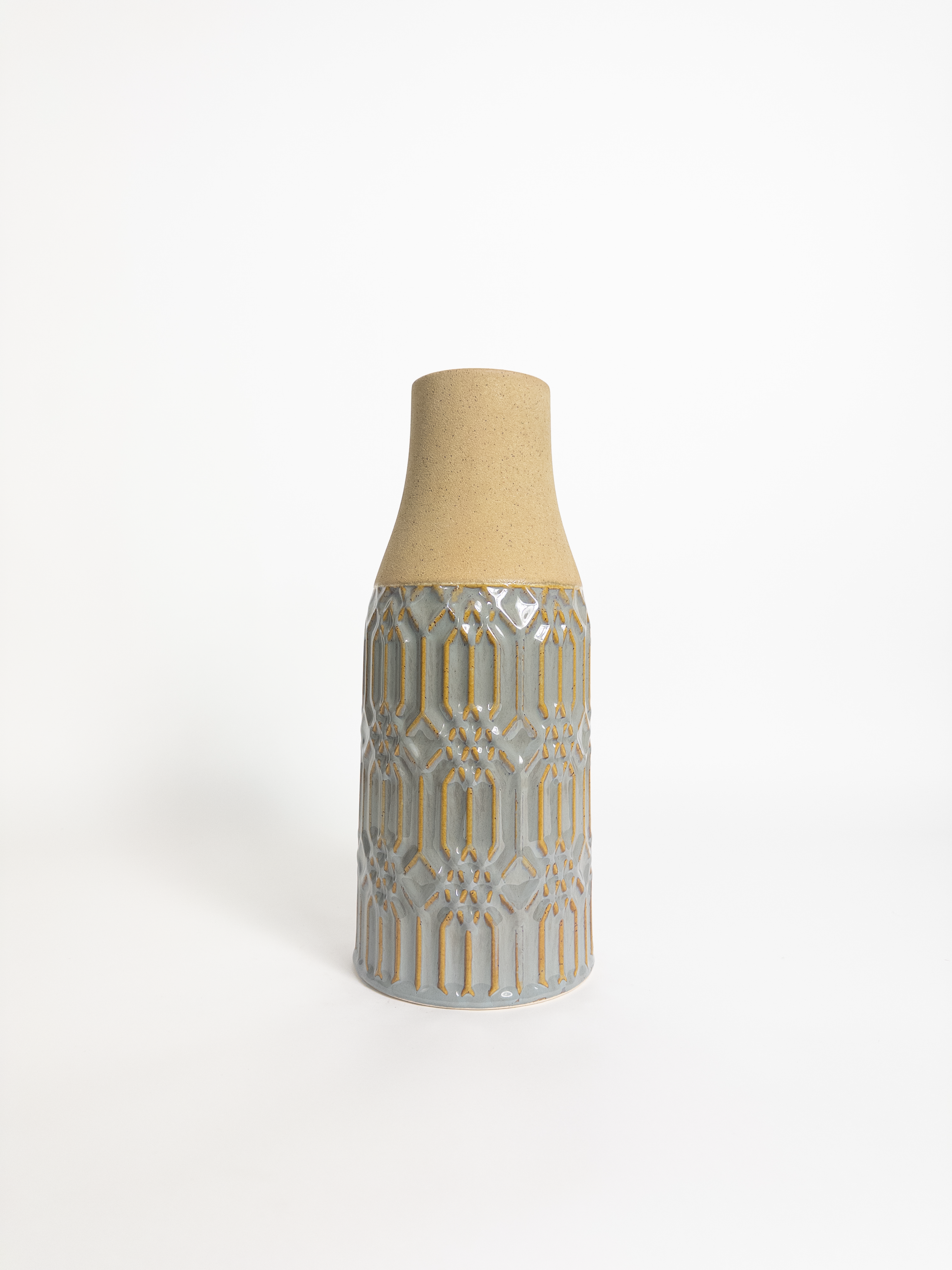 Vinya Two Tone Vase Grey