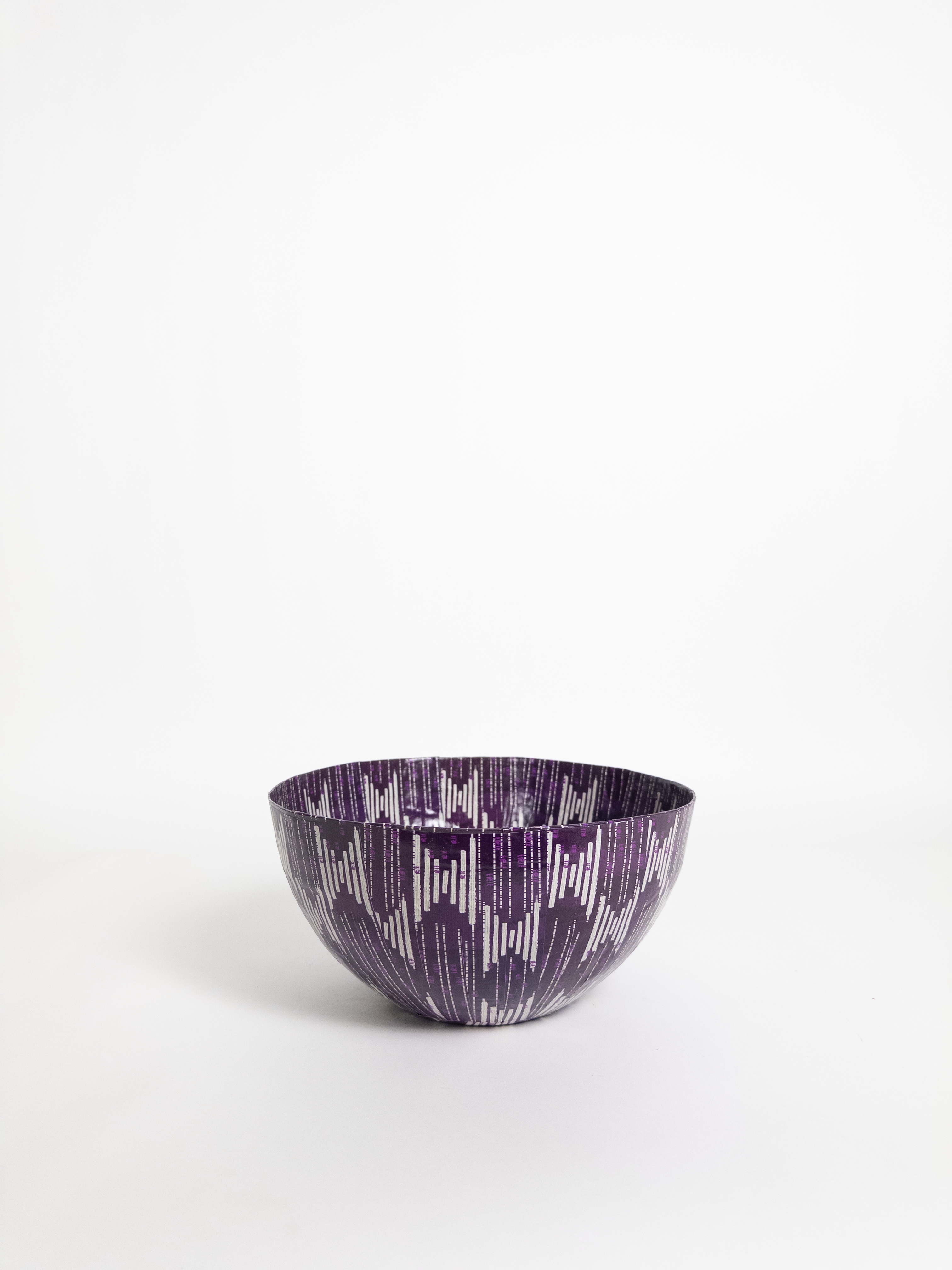 Wola Nani Stripes Purple Bowl W25.5cm