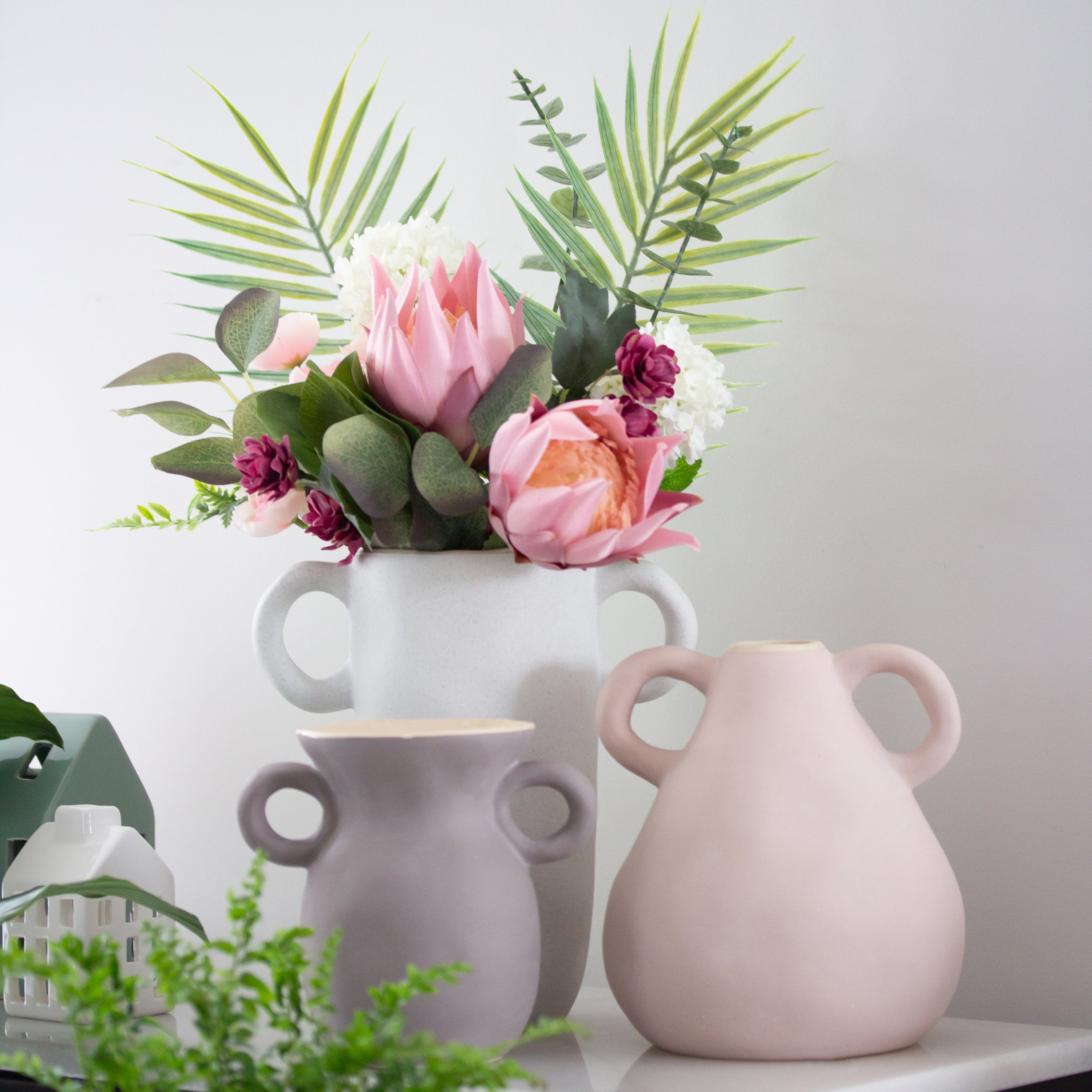 Potter Vase Blanc H23cm