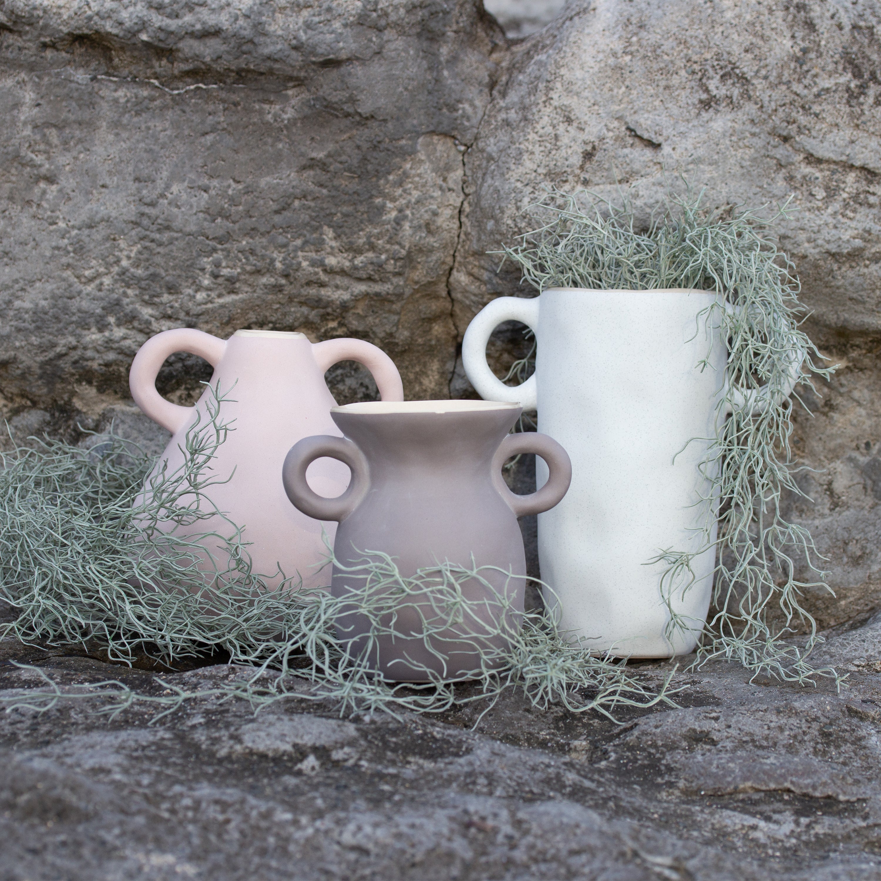 Potter Vase Blanc H23cm