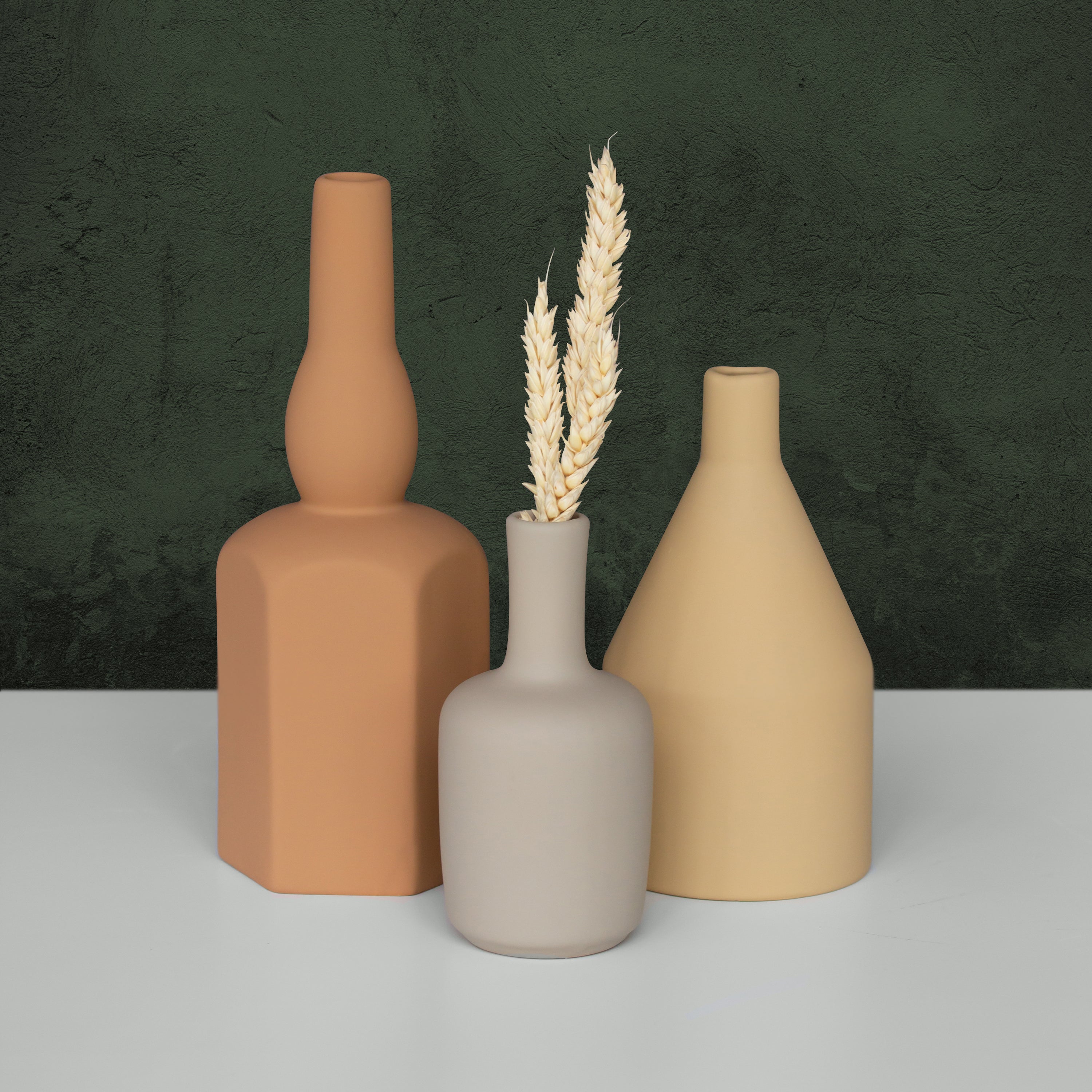 Chrysler Bottle Vase Gold Earth H23cm
