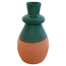 Load image into Gallery viewer, Pied Vase Sea Green