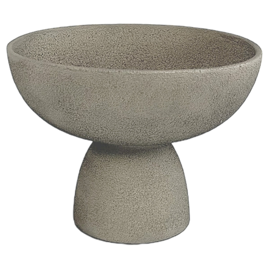 Elba Pedestal Bowl Grey