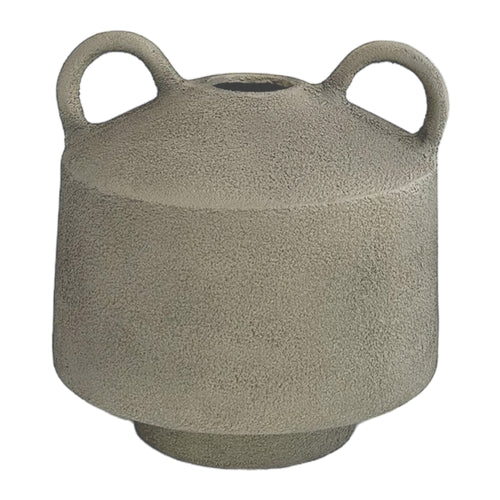 Elba Double Handle Vase Grey