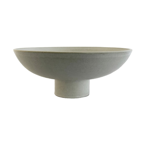 Letti Pedestal Bowl White W26cm
