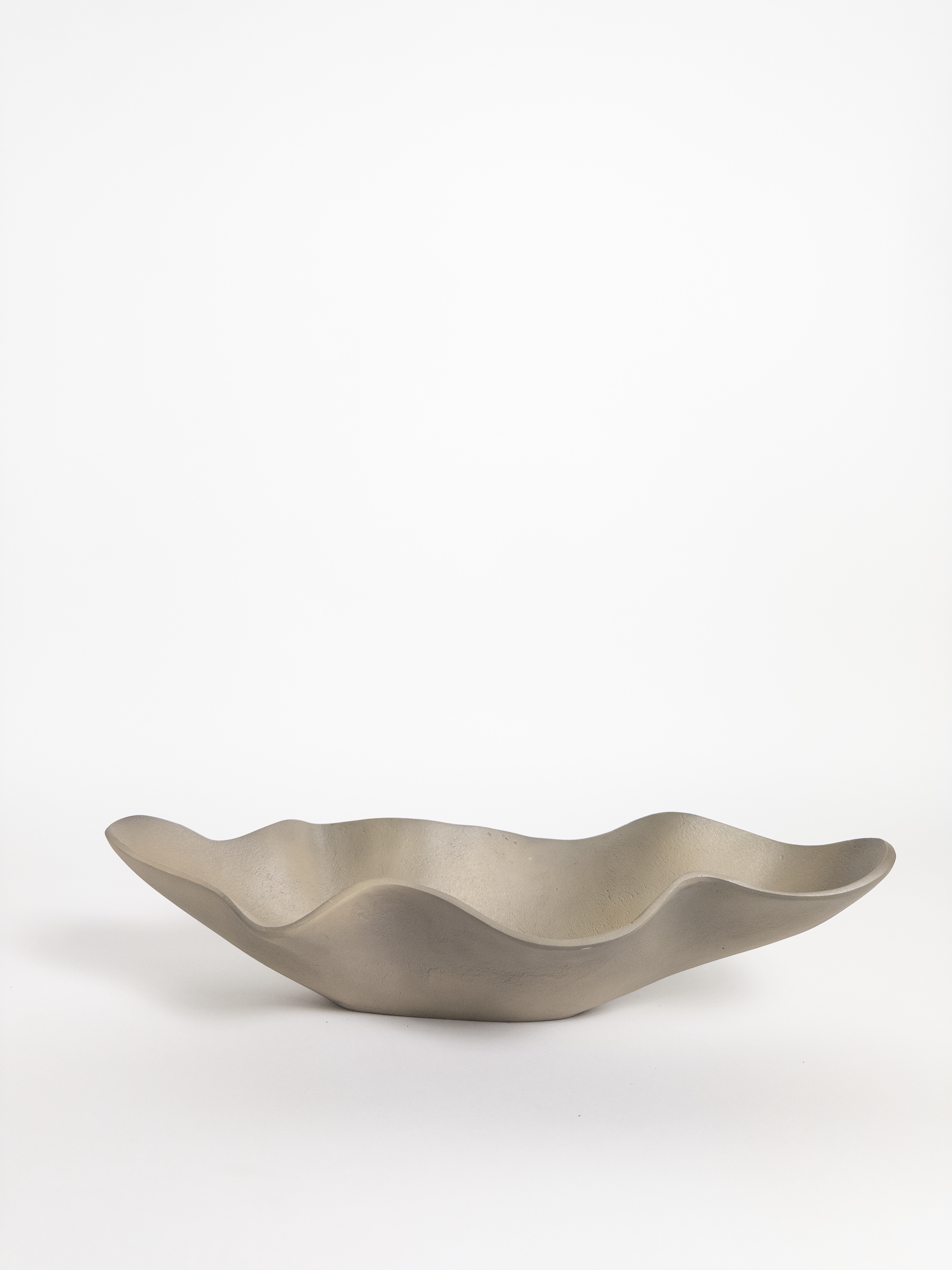 Kona Wavy Oval Dish Grey