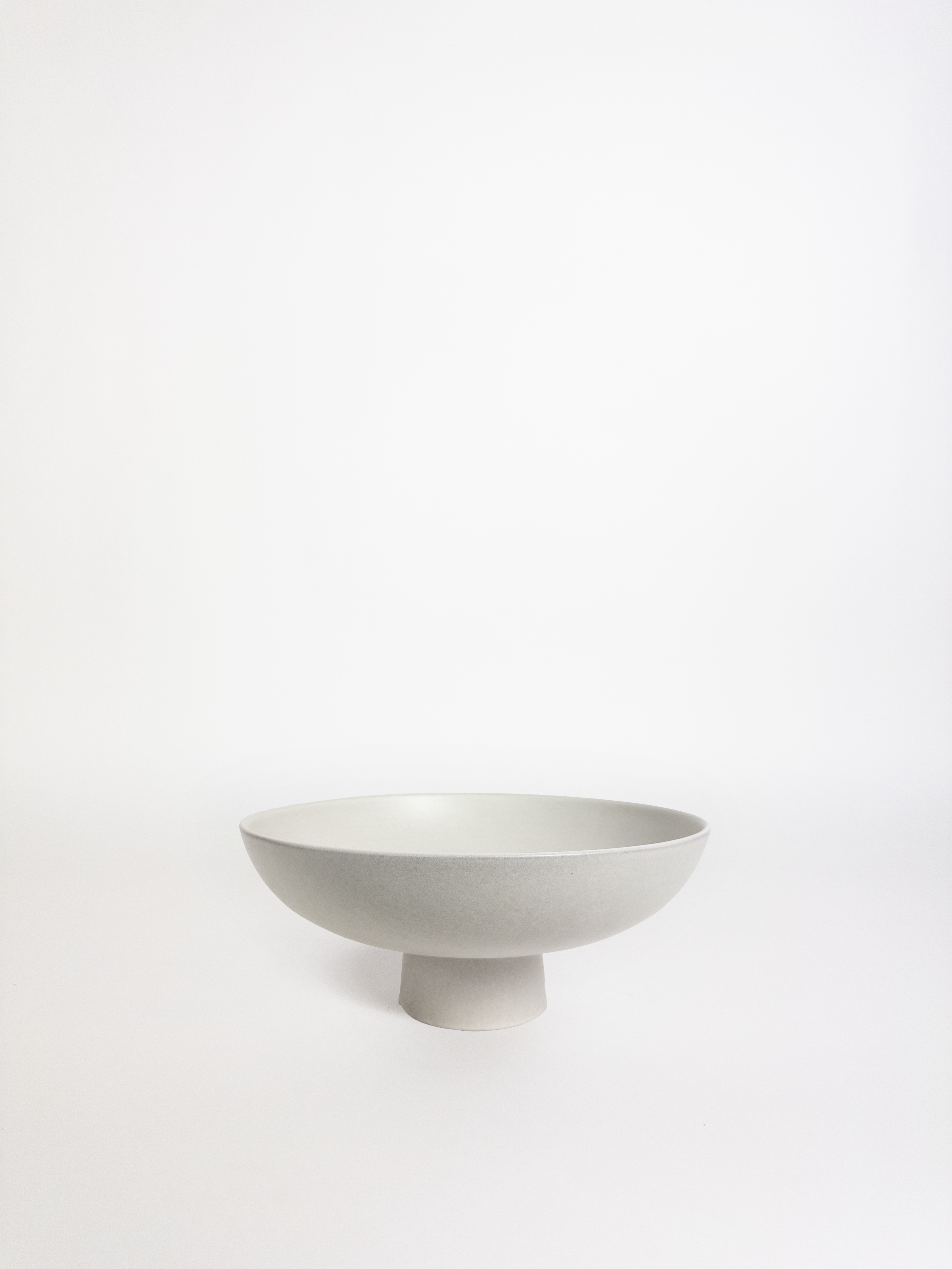 Letti Pedestal Bowl White W26cm