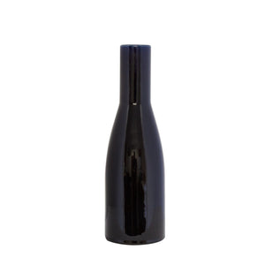 Coal Bottle Vase Navy H27cm