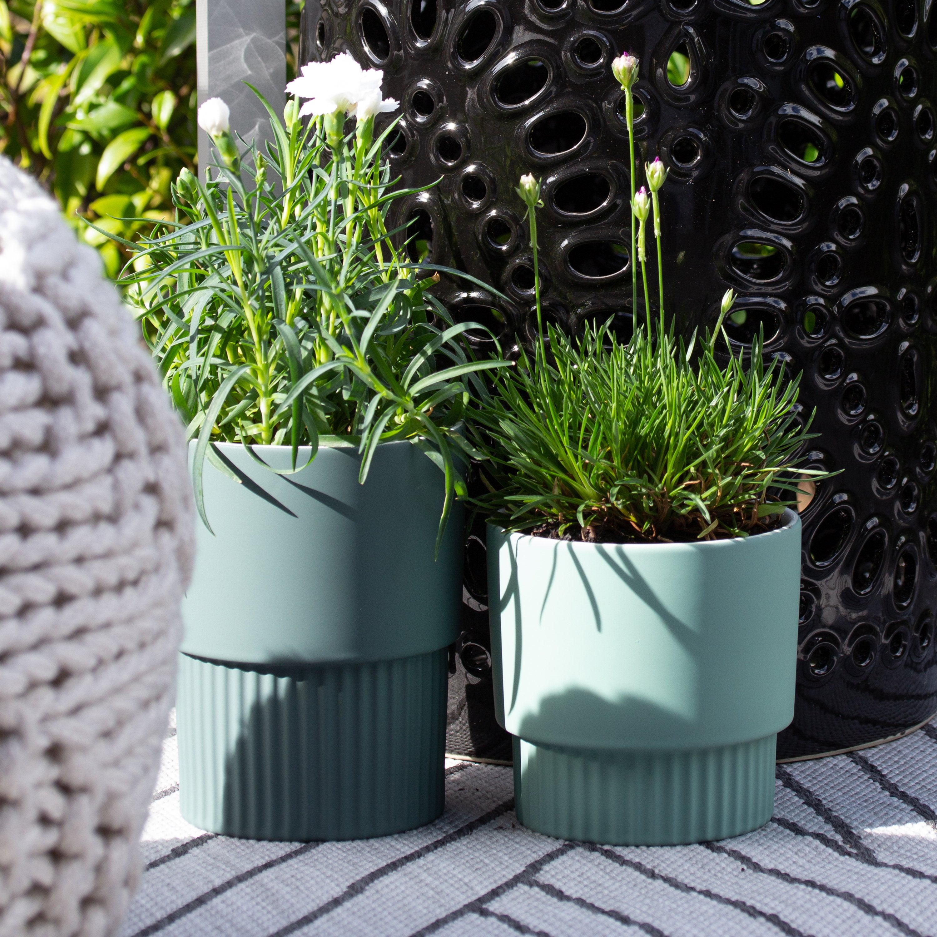 Sillon Planter Mallard Green H16.7cm