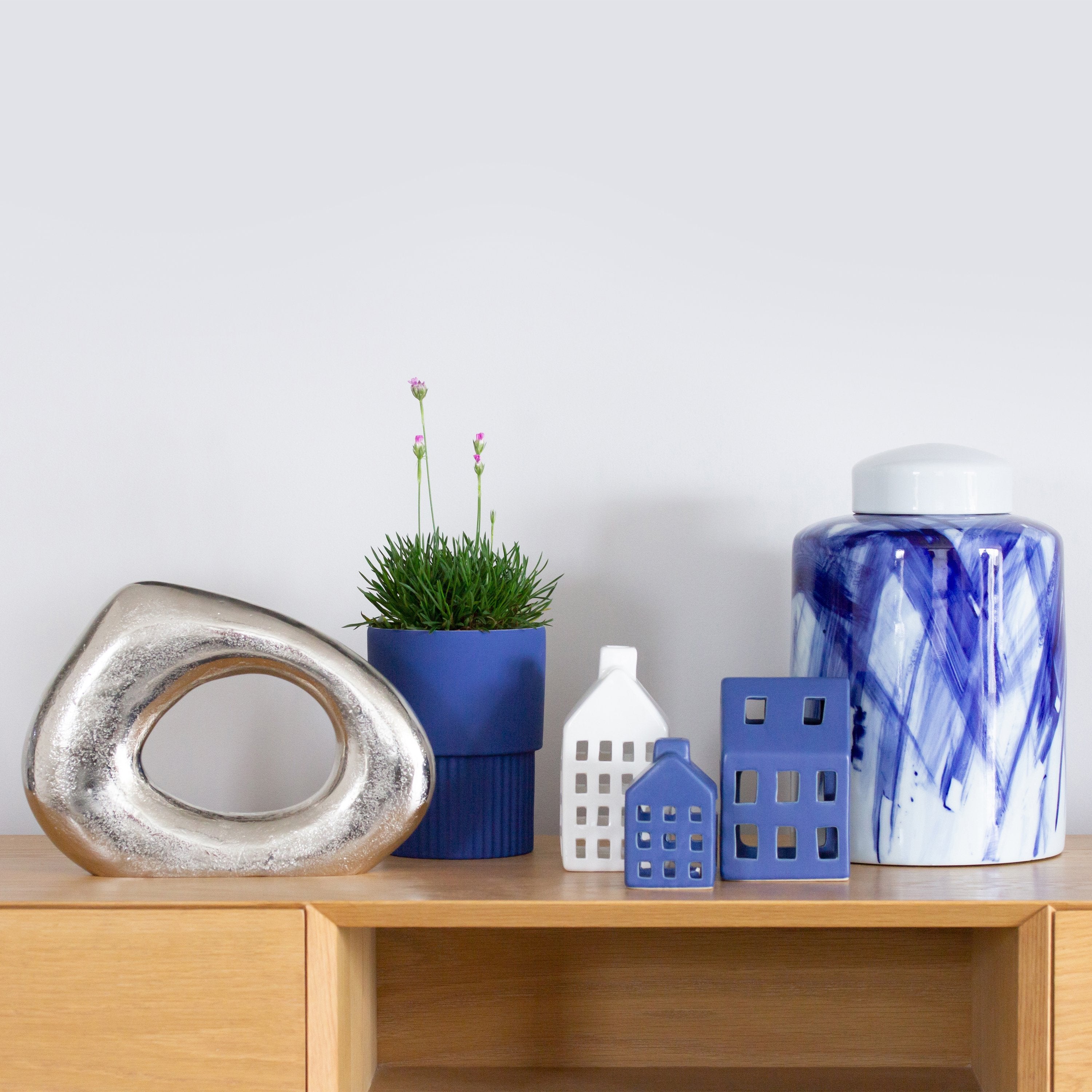 Sillon Planter Moody Blue H16.7cm