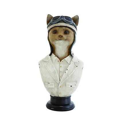 Busto Pilot Cat Statue