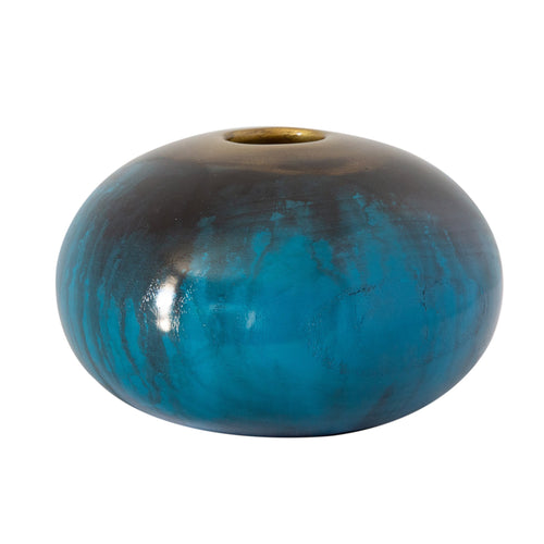 Orb Saphire Sphere Vase H12cm