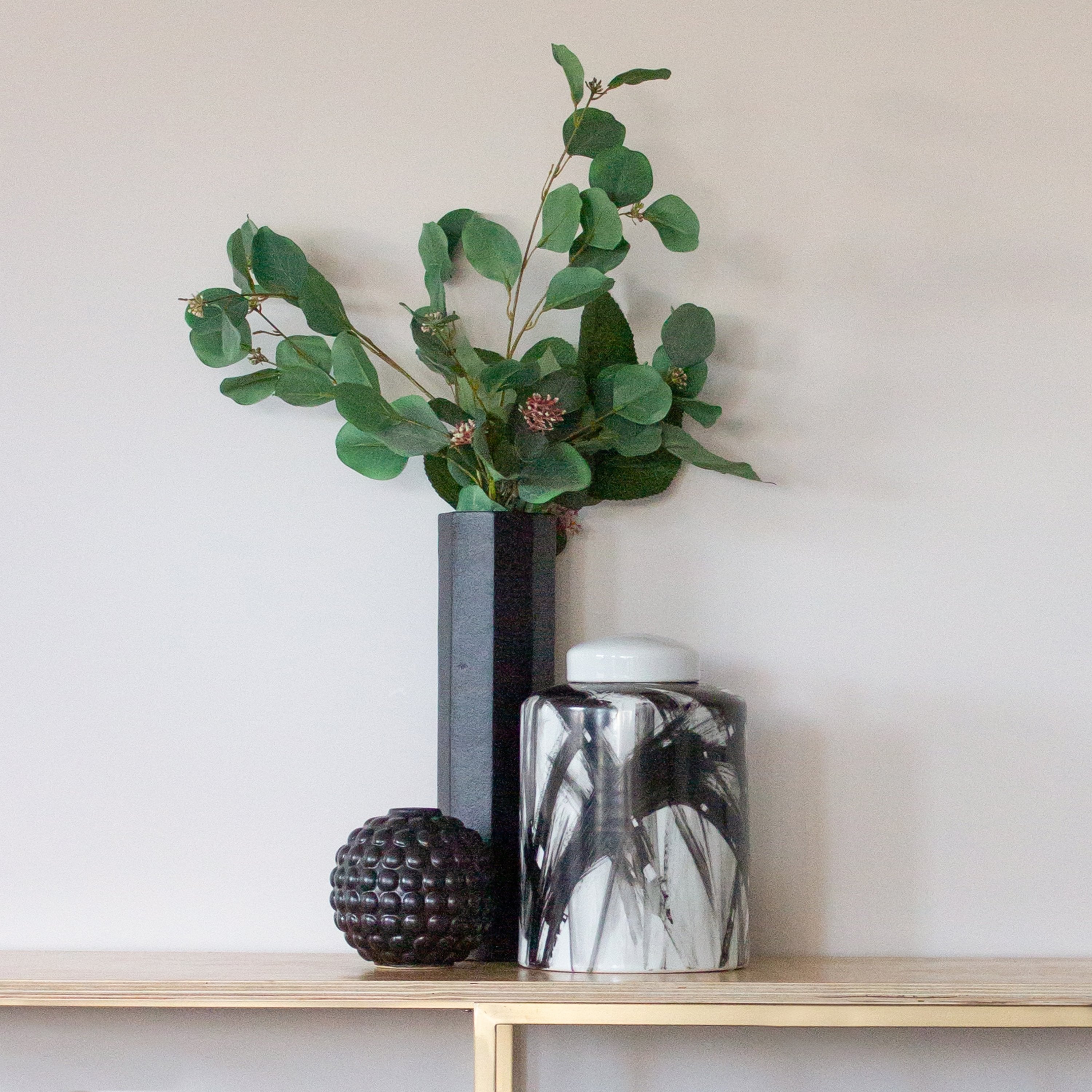 Somerset Ginger Jar Black/White