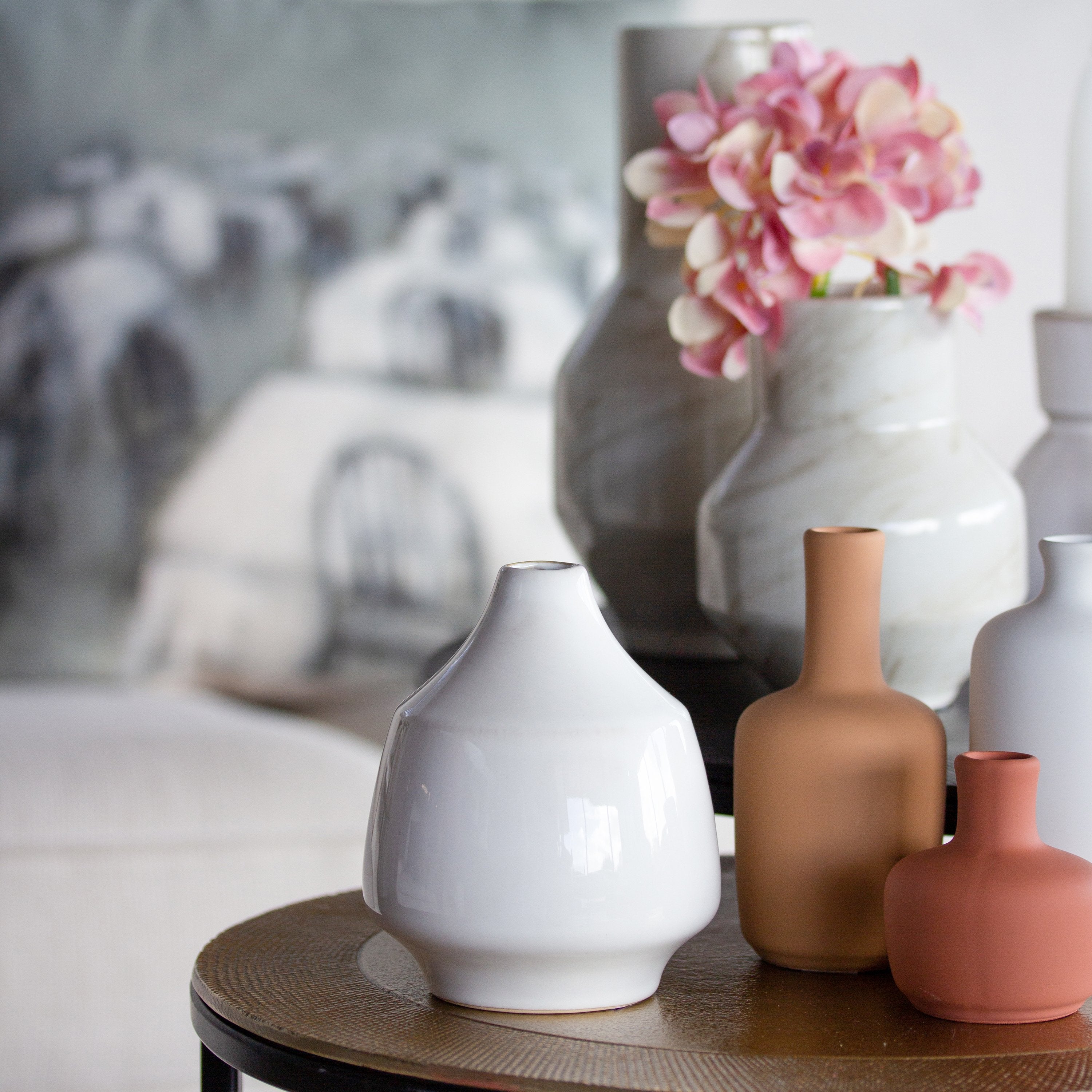 Olympia Marble Vase H14.5cm