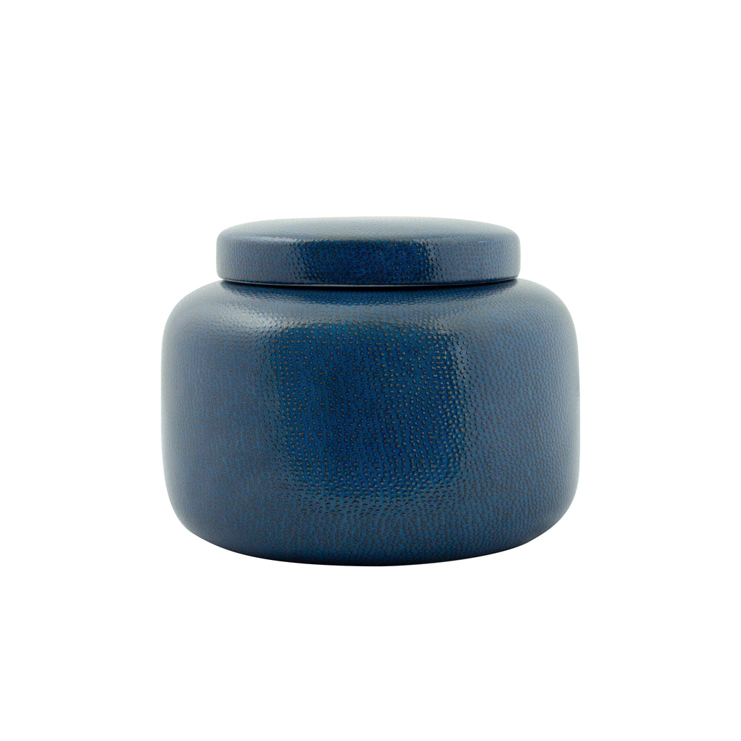 Shagreen Blue Wide Jar