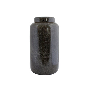 Shagreen Charcoal Jar H18.5cm