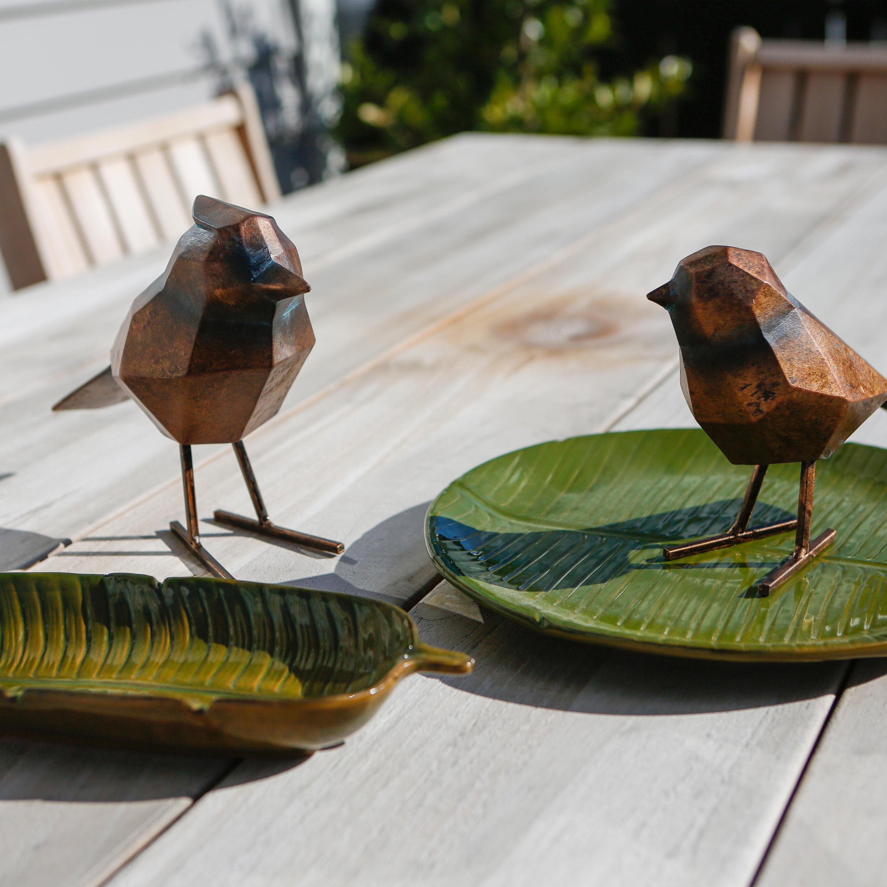 Botanical Banana Leaf Round Plate