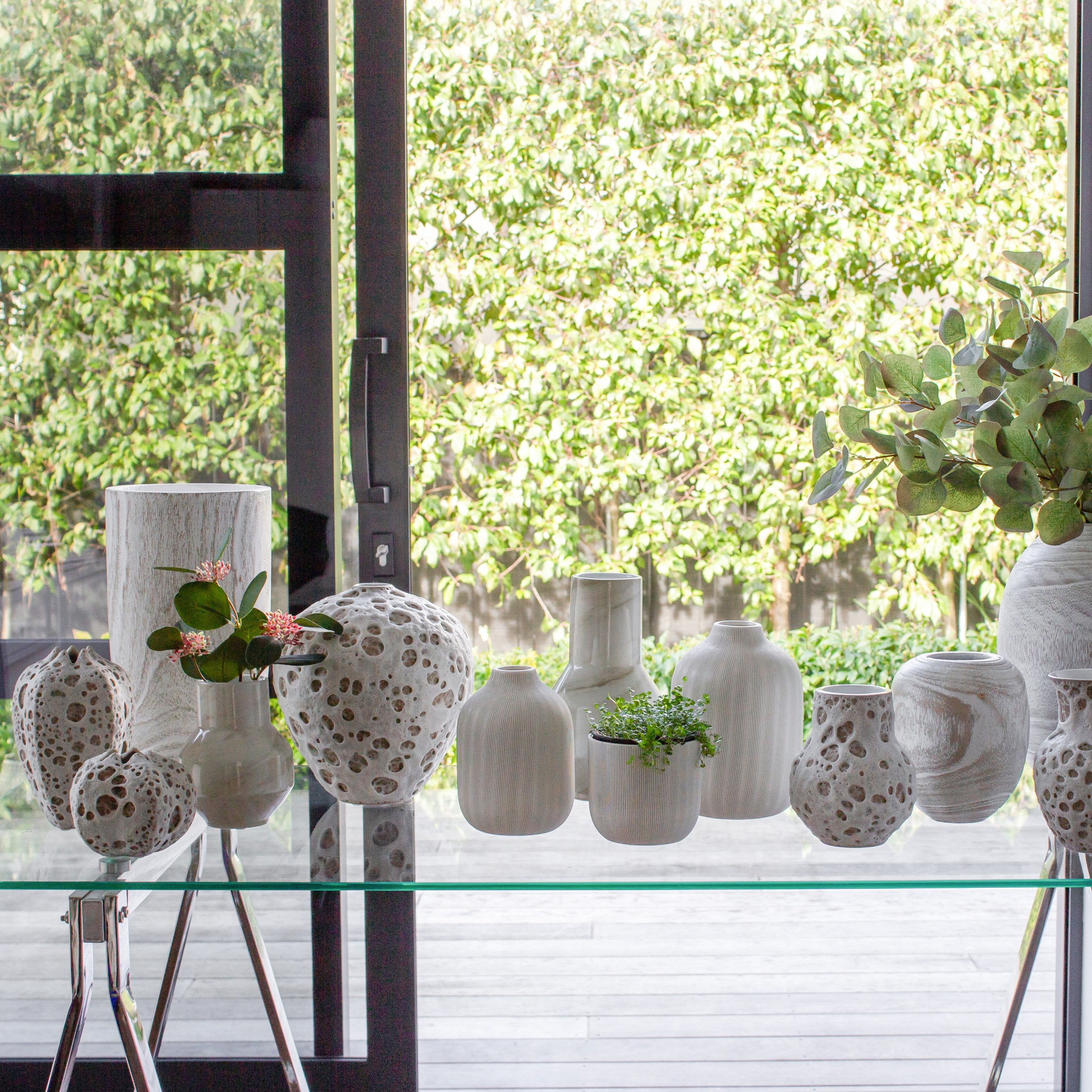 Olympia Marble Vase H14.5cm